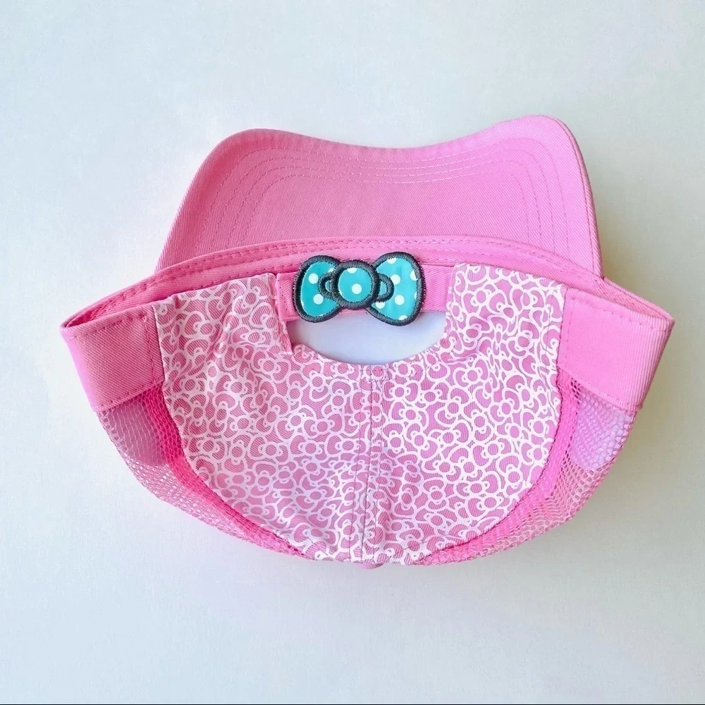 HELLO Kitty Pink Mesh Trucker Hat Women + Girls - Picture 4 of 16